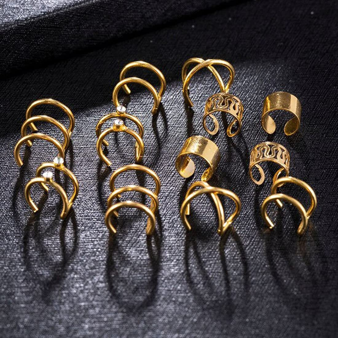 Jewels Galaxy Gold Plated Hoops Earrings Combo For Women/Girls (JG-PC-ERGC-8658)