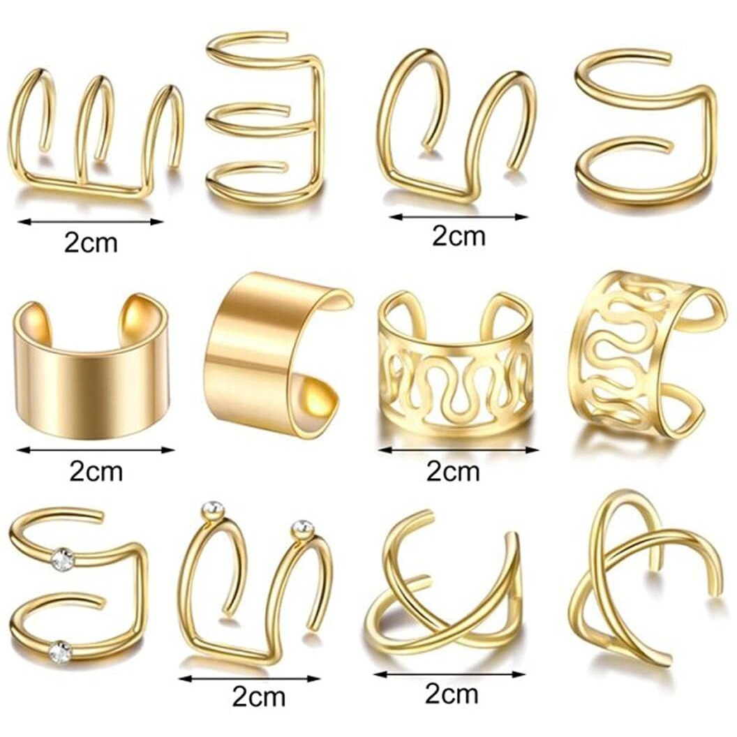 Jewels Galaxy Gold Plated Hoops Earrings Combo For Women/Girls (JG-PC-ERGC-8658)