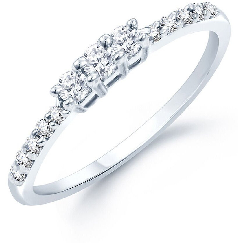 Sukkhi Incredible Rhodium Plated Set of 4 Cz Ring Combo for Women (288CB1300_8)