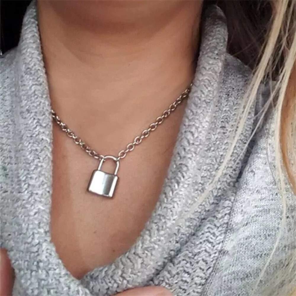 Shining Diva Fashion Latest Stylish Multilayer Metal Chain Pendant Necklace for Women (A12396np), Silver03