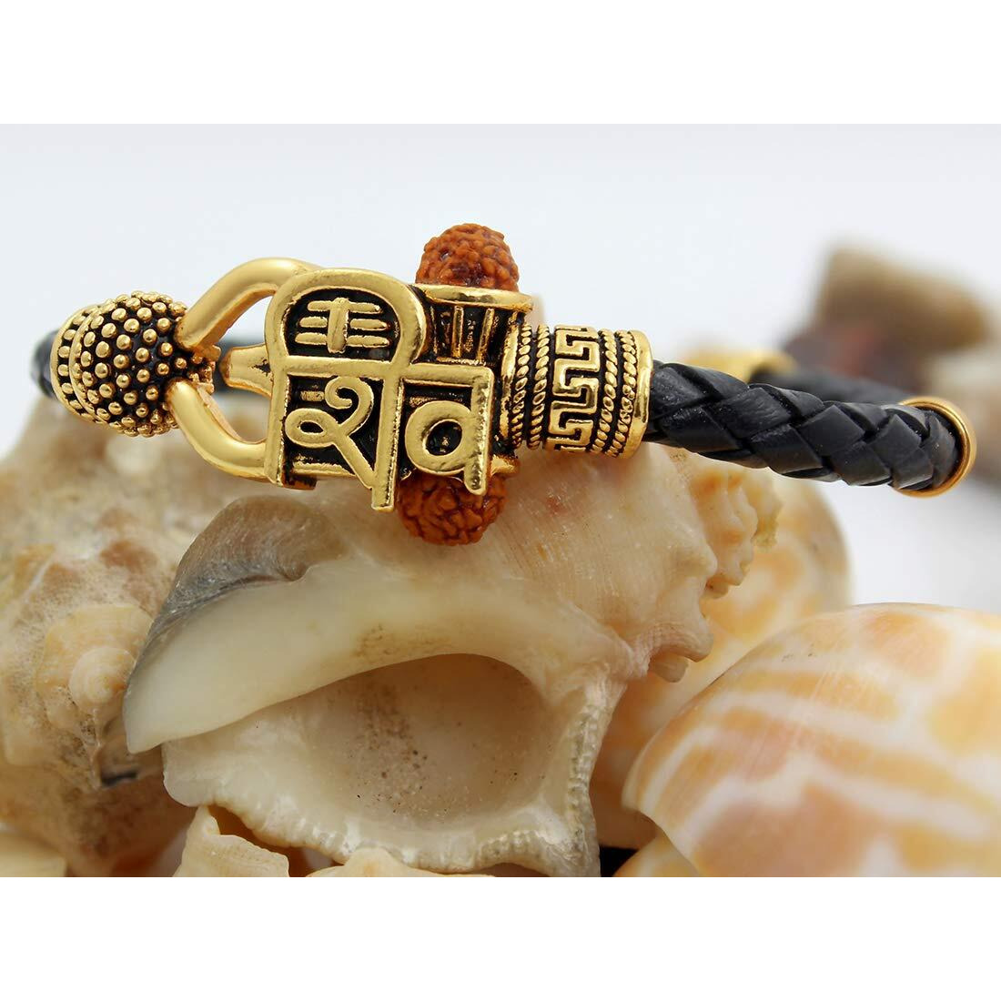 Nakabh Antique Vintage Ethnic Kada Bracelet for Men Women Boys Girls (Shivji Words)