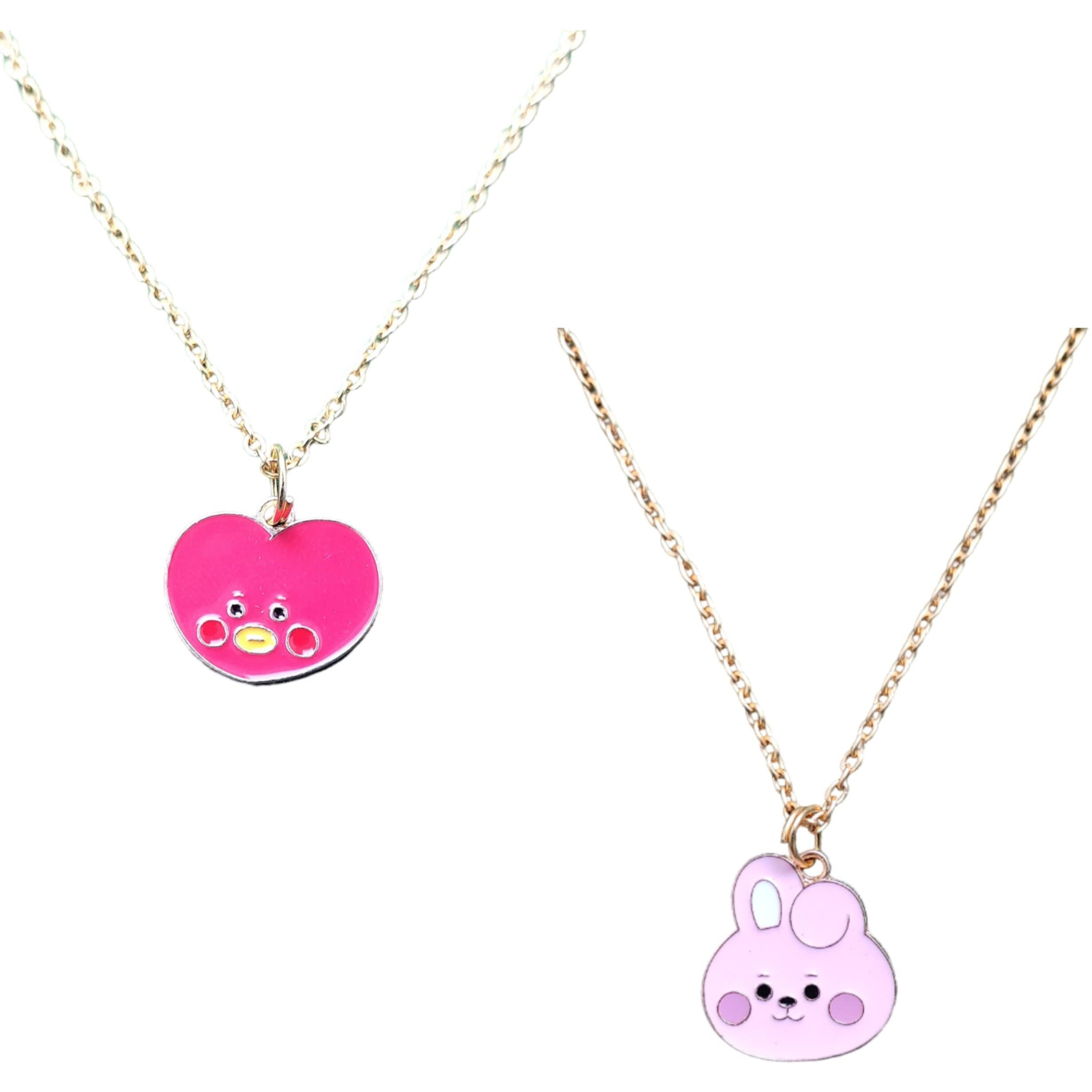 SIRANI BTS CHARCTER PENDANT NECKLACE FOR WOMEN GIRLS KIDS| GIFT FOR BTS LOVERS| PENDANT NECKLACE FOR GIRLS AND WOMEN (COOKY TATA)