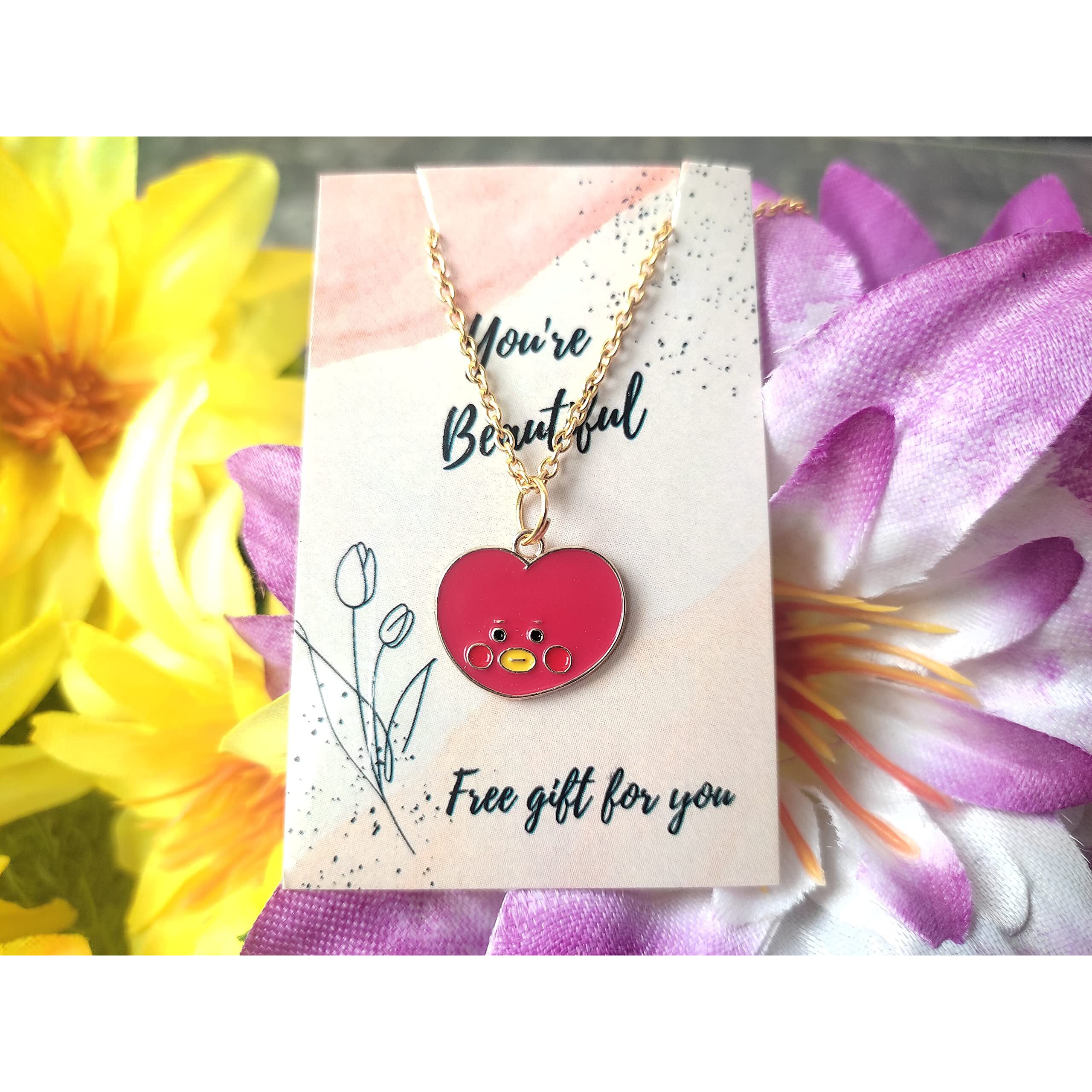 SIRANI BTS CHARCTER PENDANT NECKLACE FOR WOMEN GIRLS KIDS| GIFT FOR BTS LOVERS| PENDANT NECKLACE FOR GIRLS AND WOMEN (COOKY TATA)