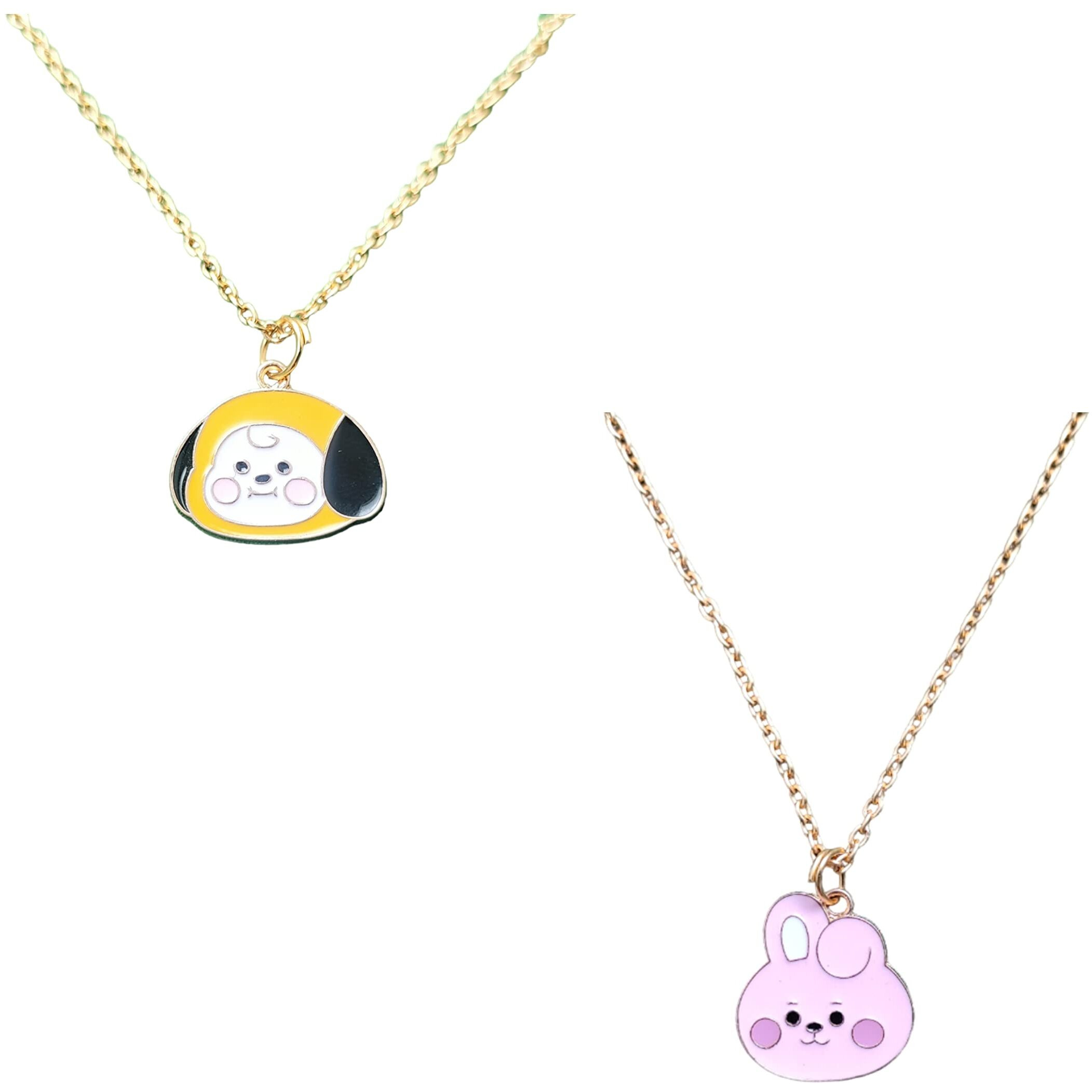 SIRANI BTS CHARCTER PENDANT NECKLACE FOR WOMEN GIRLS KIDS| GIFT FOR BTS LOVERS| PENDANT NECKLACE FOR GIRLS AND WOMEN (COOKY CHIMMYY)