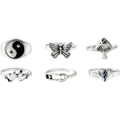 Jewels Galaxy Mesmerizing Vintage Gold Plated Stunning Rings For Women/Girls (Mixed Sizes) (Design 20)