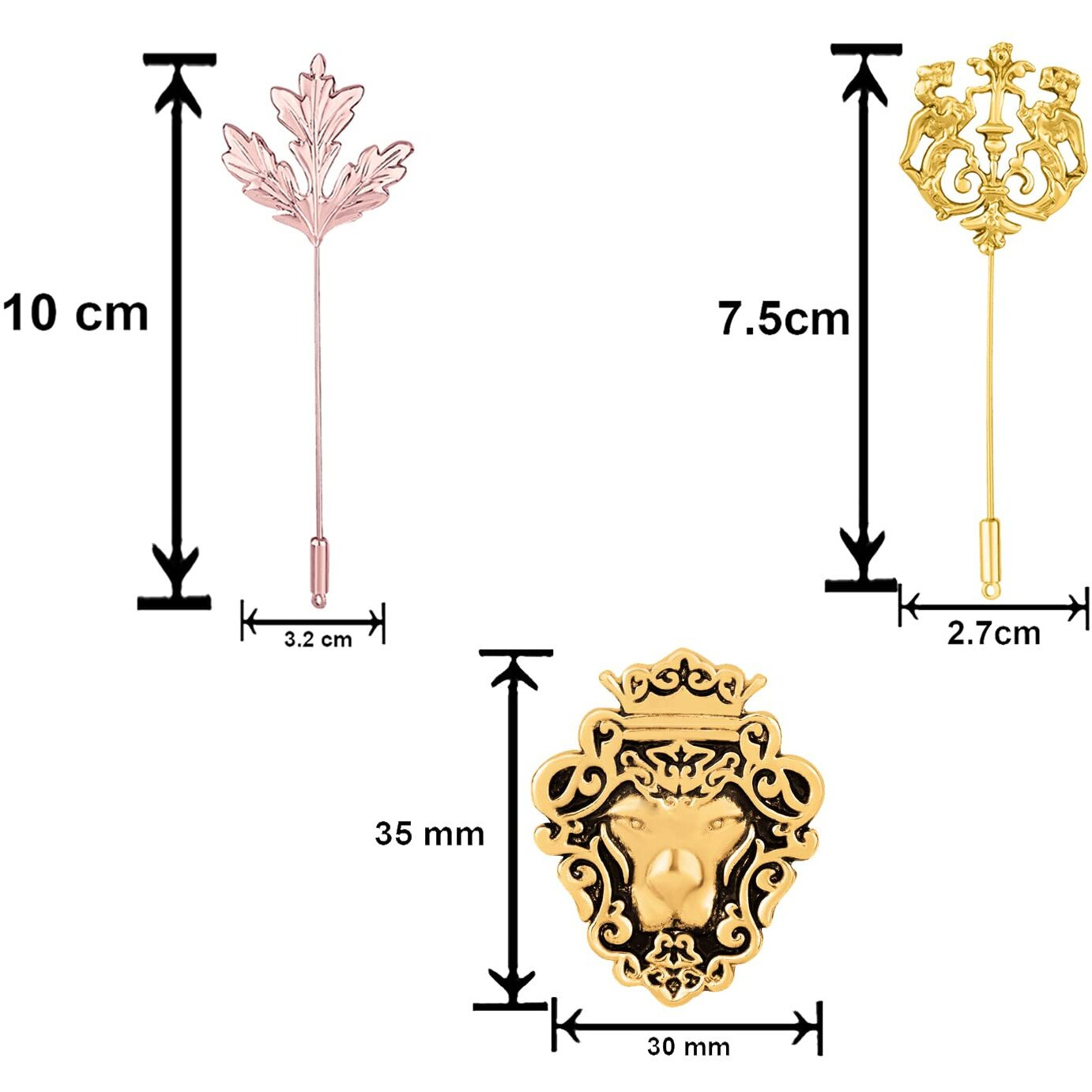 Mahi Combo of Mens Brooch/Lapel Pin CO1104923M