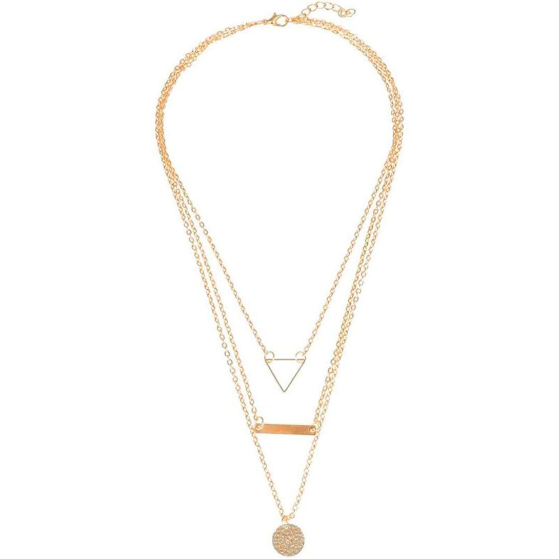 Jewels Galaxy Multi Layered Gold Plated Stunning Necklace for Women/Girls (Style 6) (CT-NCKC-44089)