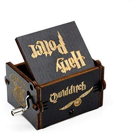 PATPAT Harry-Potter Music Box, Wooden Classic Music Box with Hand Crank Birthday Gifts for Girls Boys Diwali Gifts for Kids Friends Family