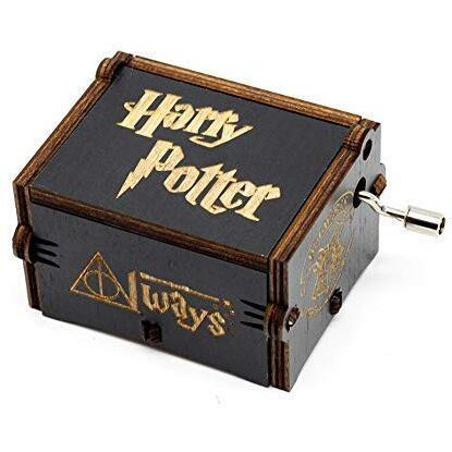 PATPAT Harry-Potter Music Box, Wooden Classic Music Box with Hand Crank Birthday Gifts for Girls Boys Diwali Gifts for Kids Friends Family