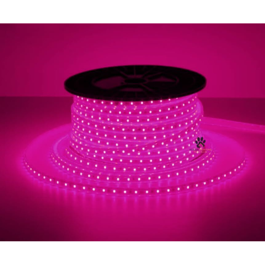 Mufasa LED Rope Light Indoor Outdoor Strip Home Decoration Lights, Diwali Festival Lights False Ceiling, Balcony 220V AC (Non Adhesive Back) (Pink, 5 Meter)