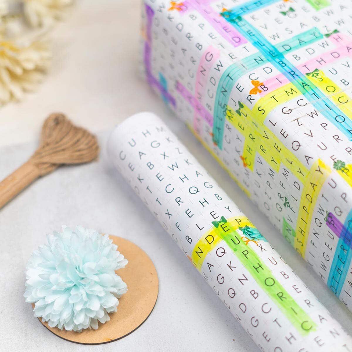 eVincE Wrapping Paper - Pack of 6 Large Gift Packing Paper with 28 x 20 - Multi Occasion Gift Paper for Diwali, Birthday, Wedding, Party Decor - Premium Recyclable Gift Wrapper with Fun Facts
