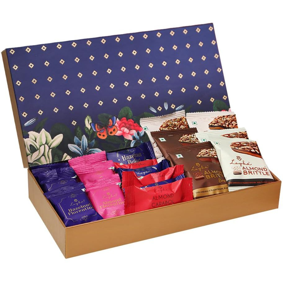 Loyka Bageecha Gift Box | Assorted Premium Chocolate & Nuts Hamper | Choco & Dryfruit Delicacy | Gift for Diwali, Birthdays, Anniversary, or Any Occasion | Roasted Nuts (Almonds, Cashew, Hazelnut)