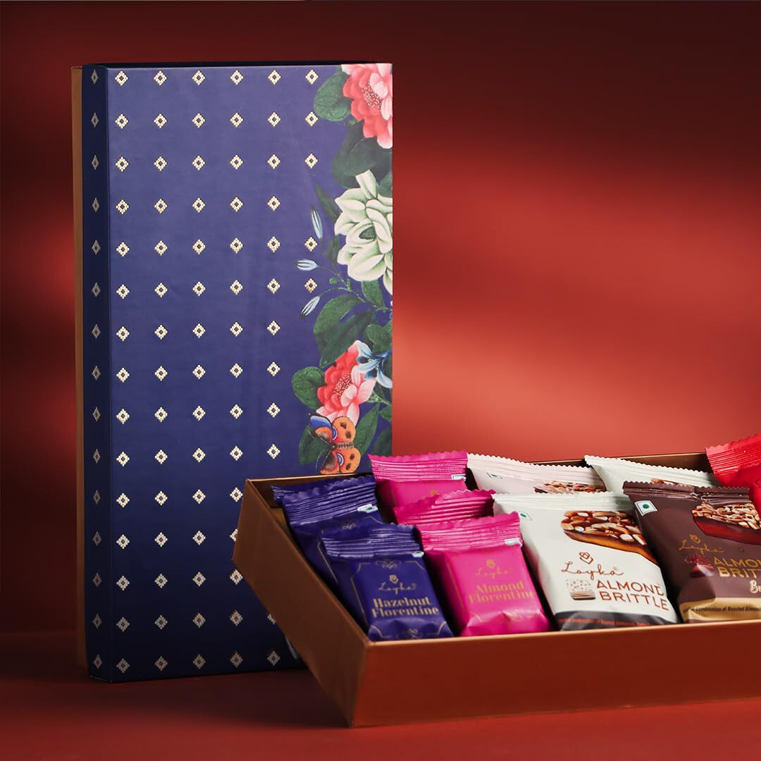 Loyka Bageecha Gift Box | Assorted Premium Chocolate & Nuts Hamper | Choco & Dryfruit Delicacy | Gift for Diwali, Birthdays, Anniversary, or Any Occasion | Roasted Nuts (Almonds, Cashew, Hazelnut)