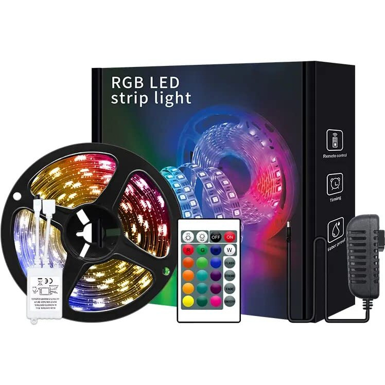 Gesto 5 Meter LED Strip Lights |300 Led RGB Strip Light with Adaptor |Operated with 16 Modes Remote Controller|Multicolor LED Lights for Home Decoration, Bedroom,Diwali Decoration & False Ceiling