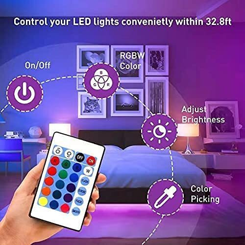 Gesto 5 Meter LED Strip Lights |300 Led RGB Strip Light with Adaptor |Operated with 16 Modes Remote Controller|Multicolor LED Lights for Home Decoration, Bedroom,Diwali Decoration & False Ceiling