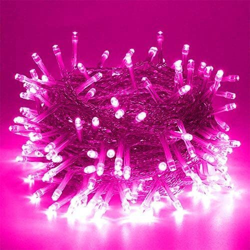 Gesto Pink Led Serial String Lights  Waterproof Copper Wire Fairy Lights for Home Decoration |360  Pixel Light for Diwali Decoration,Lights for balcony Outdoor,Christmas  (20 Meter | Pack of 1)