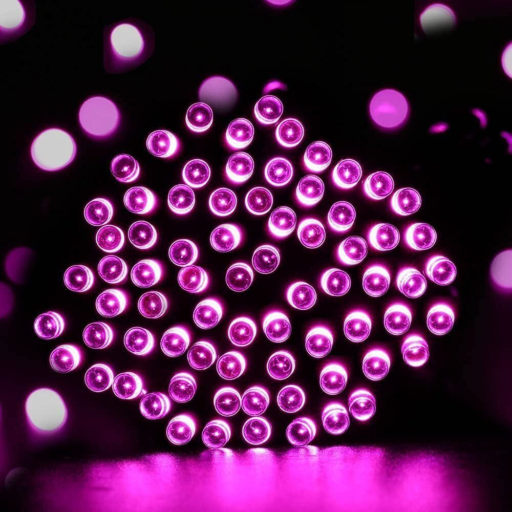 Gesto Pink Led Serial lights for decoration - String lights for home decoration,Fairy Lights | Christmas, Diwali Decoration Lights for balcony | Copper Wire Pixel Light (20 meter | Pack of 10)