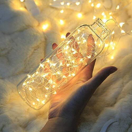 Gesto Warm White Led Serial String Lights  Waterproof Copper Wire Golden Lights for Home Decoration | Yellow Light for Diwali Decoration,Lights for balcony Outdoor,Christmas  (12 Meter | Pack of 1)
