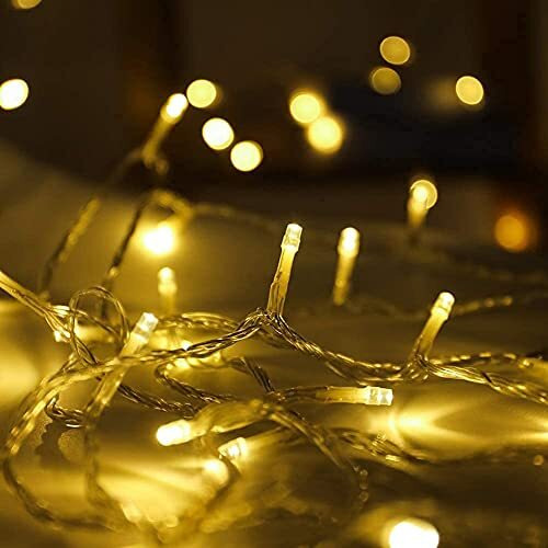 DesiDiya 35 Feet Long LED Power Pixel Serial String Light, 360 Degree Light in Bulb | Copper Led Pixel String Light for Home Decoration,Diwali,Christmas(Warm White) Pack of 1