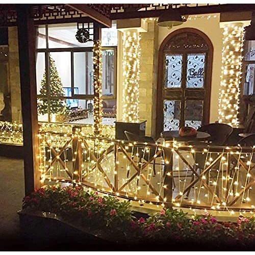 DesiDiya 35 Feet Long LED Power Pixel Serial String Light, 360 Degree Light in Bulb | Copper Led Pixel String Light for Home Decoration,Diwali,Christmas(Warm White) Pack of 1