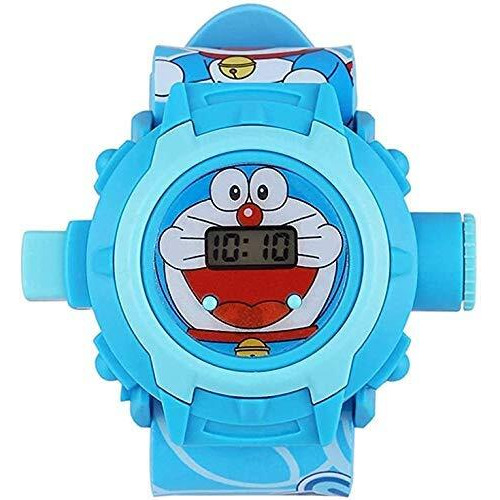 SELLORIA Digital 24 Images Projector Watch for Kids Boys Rubber Material Watch, Diwali Gift, Birthday Return Gift, Best Digital Toy Watch for Boys & Girls (DOREMON)