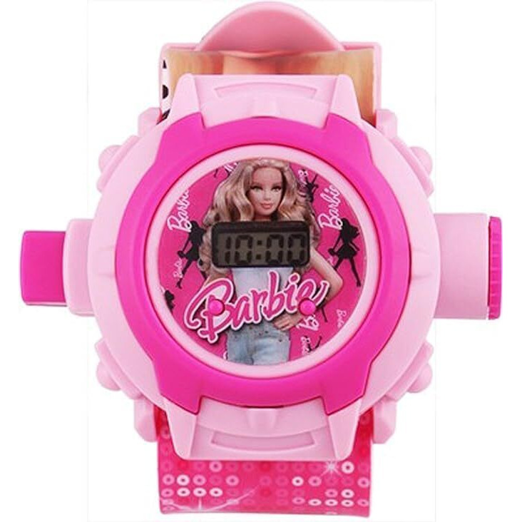 SELLORIA Digital 24 Images Projector Watch for Kids Boys Rubber Material Watch, Diwali Gift, Birthday Return Gift, Best Digital Toy Watch for Boys & Girls (BARBIE)