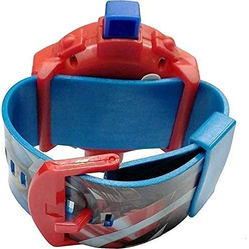 Acnos Brand- Digital 24 Images Projector Blue Avengers Watch for Kids Boys Rubber Material Watch Diwali Gift Birthday Return Gift Best Digital Toy Watch for Boys Girls