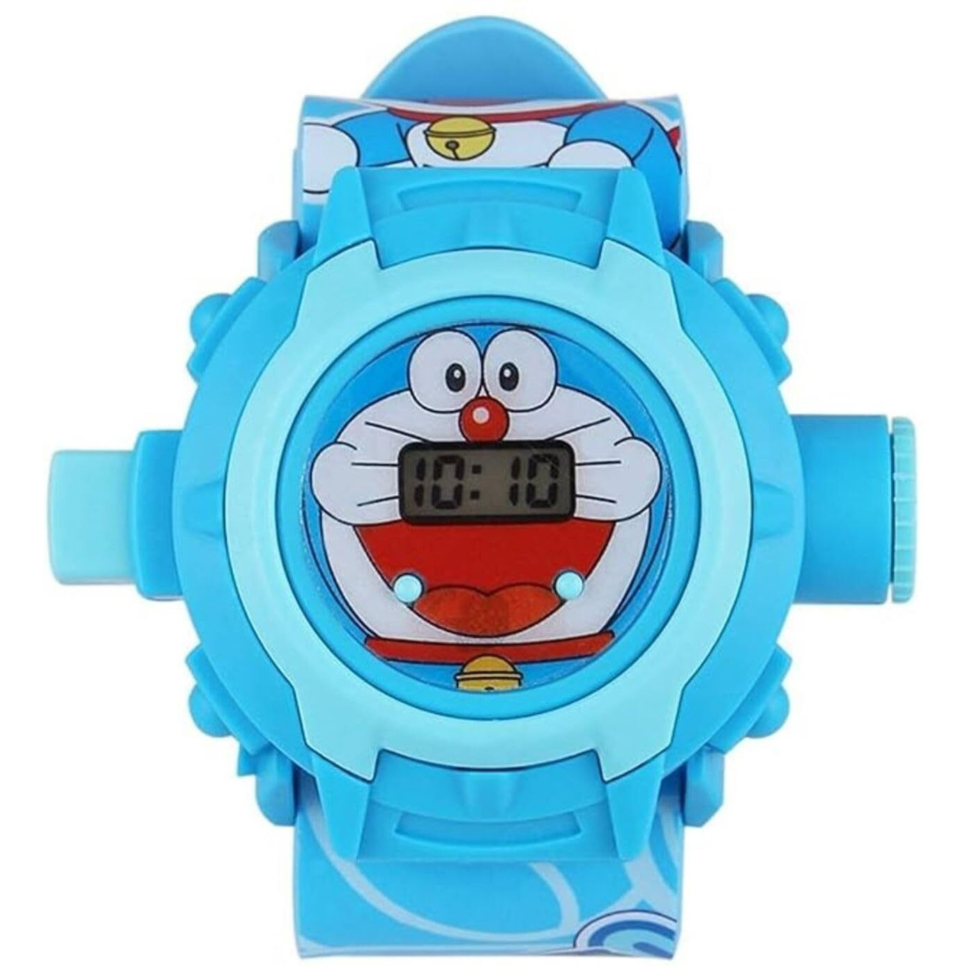 Acnos Brand- Digital 24 Images Projector Skyblue Doremon Boy Watch for Kids Boys Rubber Material Watch Diwali Gift Birthday Return Gift Best Digital Toy Watch for Boys Girls