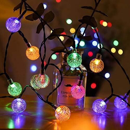 PESCA 15 LED Crystal Bubble Ball String Fairy Lights for Decoration Diwali Christmas Xmas Light for Diwali Home Decorations Lighting (Multicolour, 3 Meter)