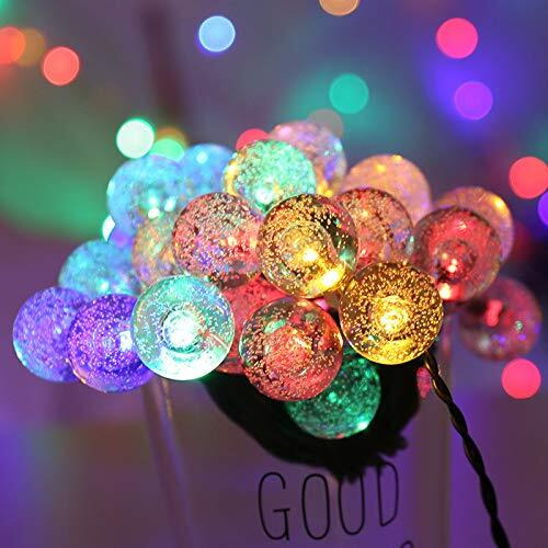 PESCA 15 LED Crystal Bubble Ball String Fairy Lights for Decoration Diwali Christmas Xmas Light for Diwali Home Decorations Lighting (Multicolour, 3 Meter)