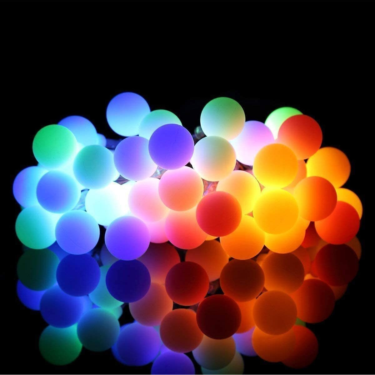 PESCA Bubble Ball String Lights for Indoor Outdoor Decoration Diwali Light for Party Birthday Diwali Christmas Navratri Valentine Gift Home Decoration Light (3 Meter 15 LED, Multicolour)