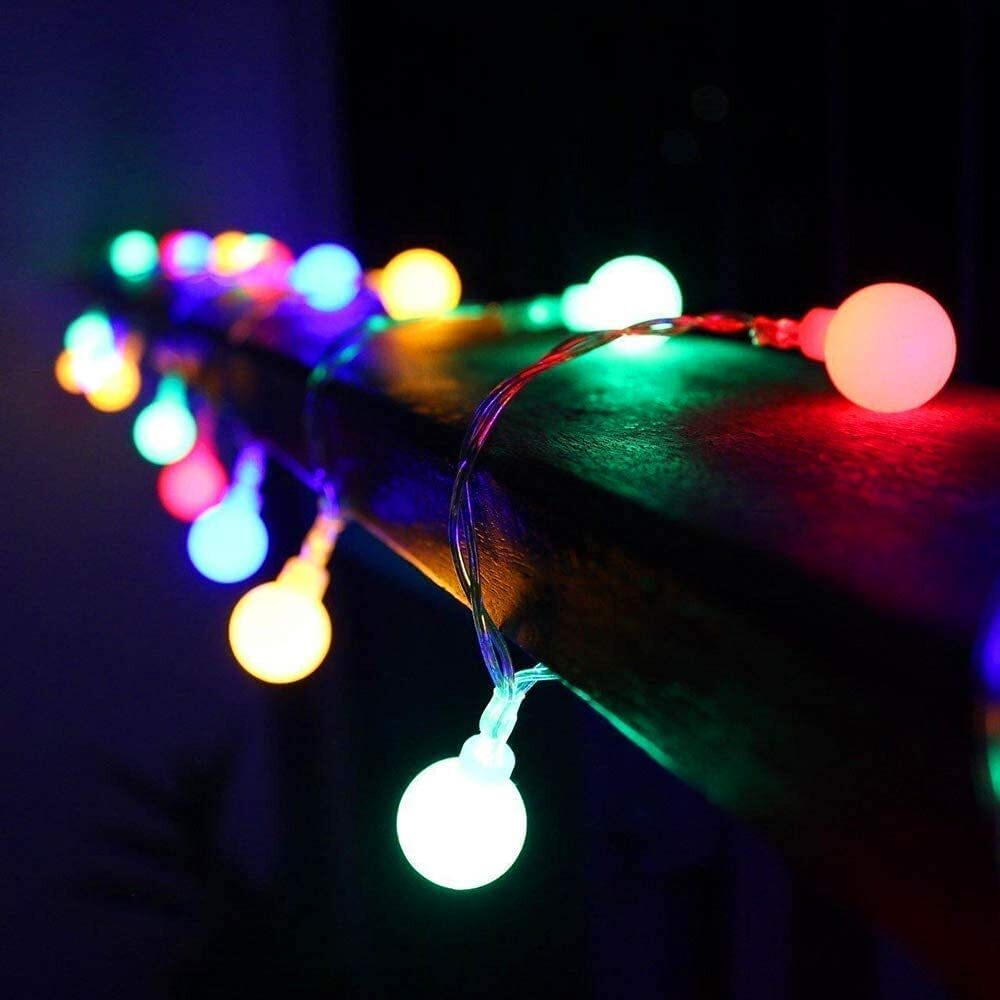 PESCA Bubble Ball String Lights for Indoor Outdoor Decoration Diwali Light for Party Birthday Diwali Christmas Navratri Valentine Gift Home Decoration Light (3 Meter 15 LED, Multicolour)