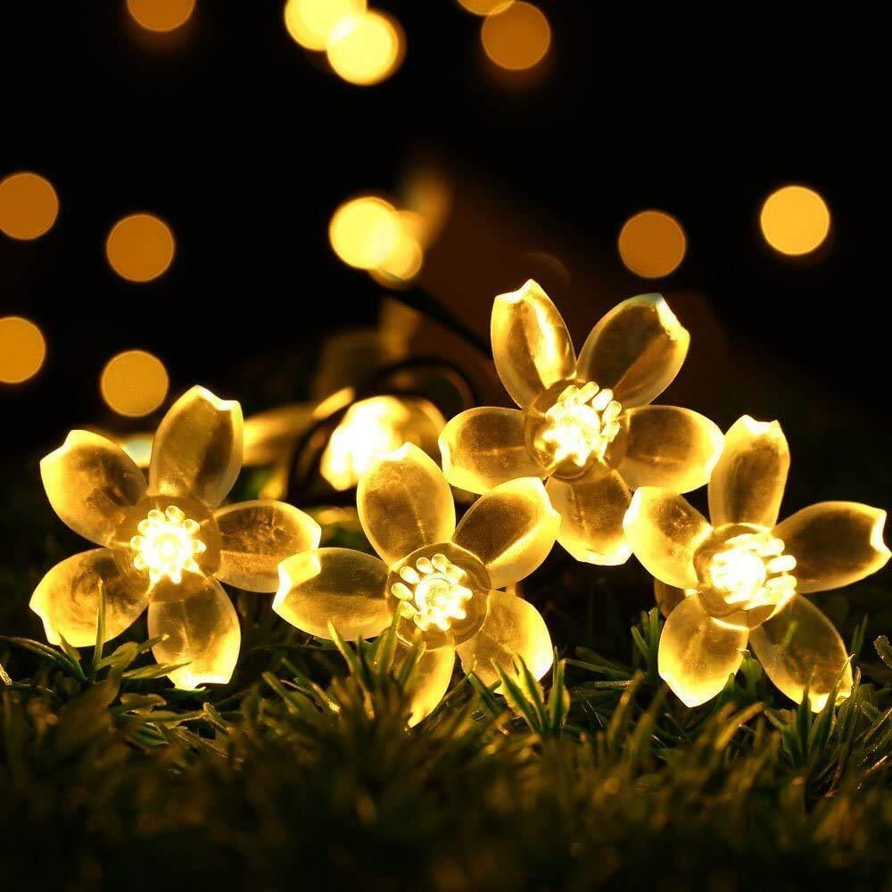 fizzytech Flower Fairy led String Light 25 led 4 Meter Length Lights of Home Decoration Diwali Plastic Light for Party Birthday Diwali Christmas, Lights of Home Decoration - Gold