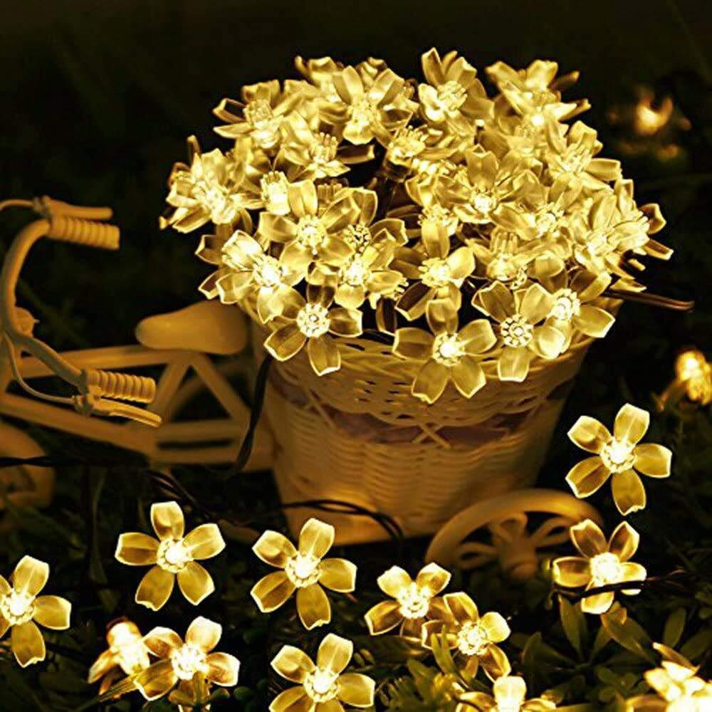 fizzytech Flower Fairy led String Light 25 led 4 Meter Length Lights of Home Decoration Diwali Plastic Light for Party Birthday Diwali Christmas, Lights of Home Decoration - Gold