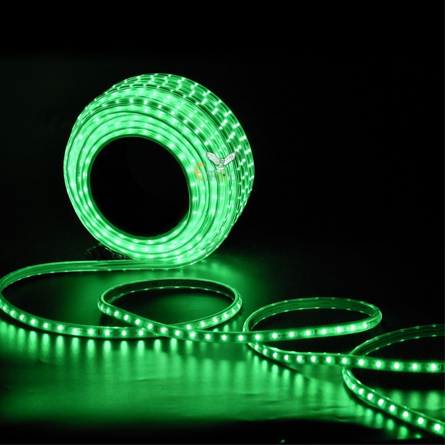Errol LED Strip Rope Light for Indoor,Outdoor,Decorative,Diwali,Christmas,Festival,Cove,False Ceiling,Balcony,Entrance,Pillar with Direct Plug-in Adapter.(35 Meter, Green)