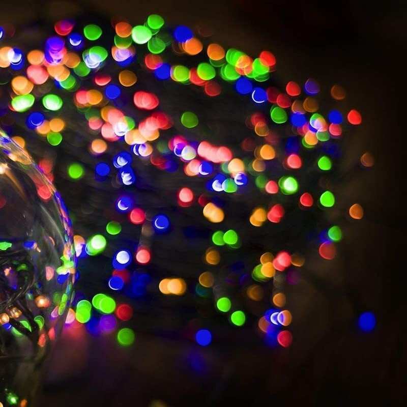 The Purple Tree Copper Multicolor Led Rice Light For Decoration 12 Meter String Series Light For Diwali Christmas Indoor Outdoor Decoration (Pack Of 1)