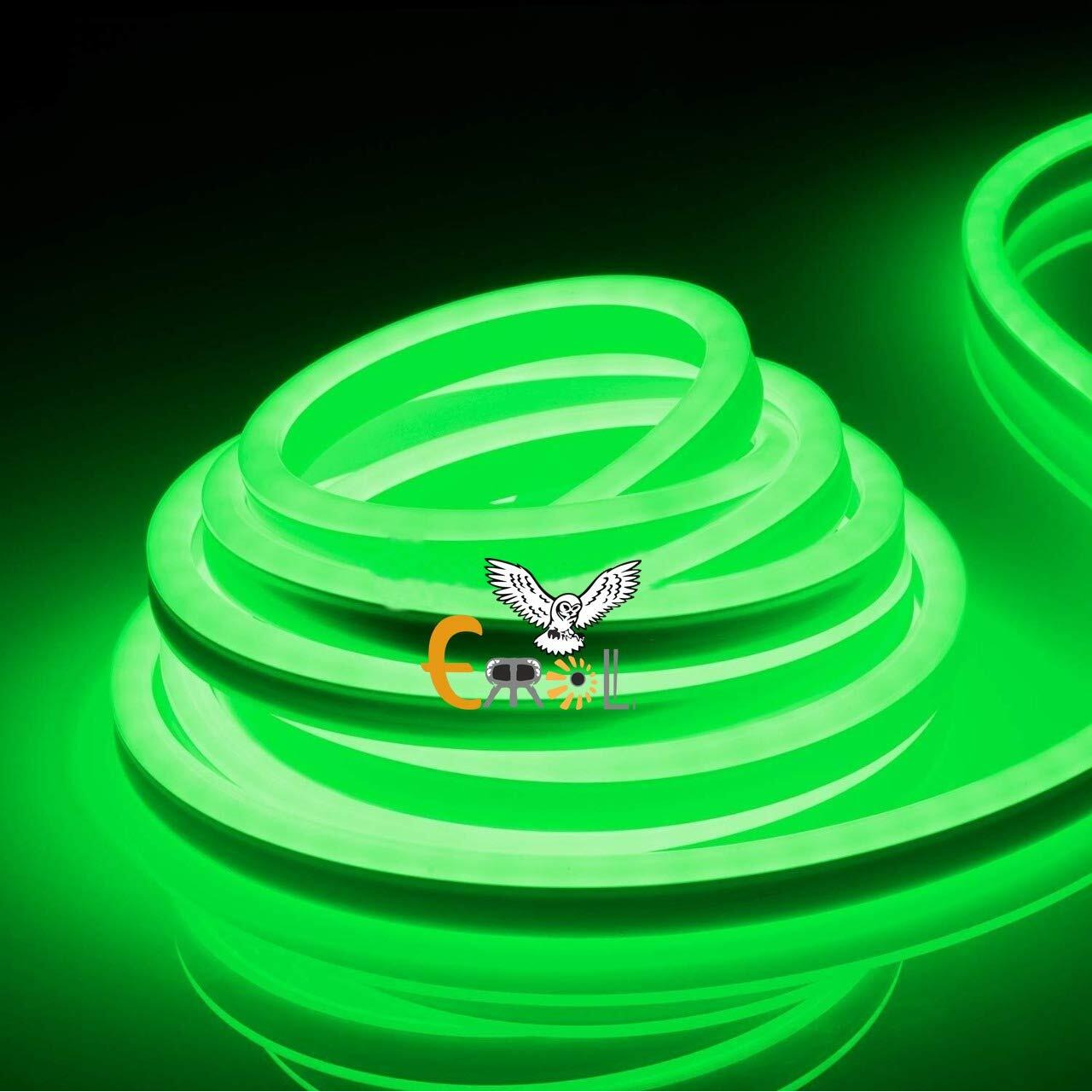 Errol LED Neon Strip Rope Light, Waterproof Outdoor Flexible Light with Connector,Silicone Light for Diwali, Christmas, Indoor and Outdoor Decoration. (4 Meter, Green)