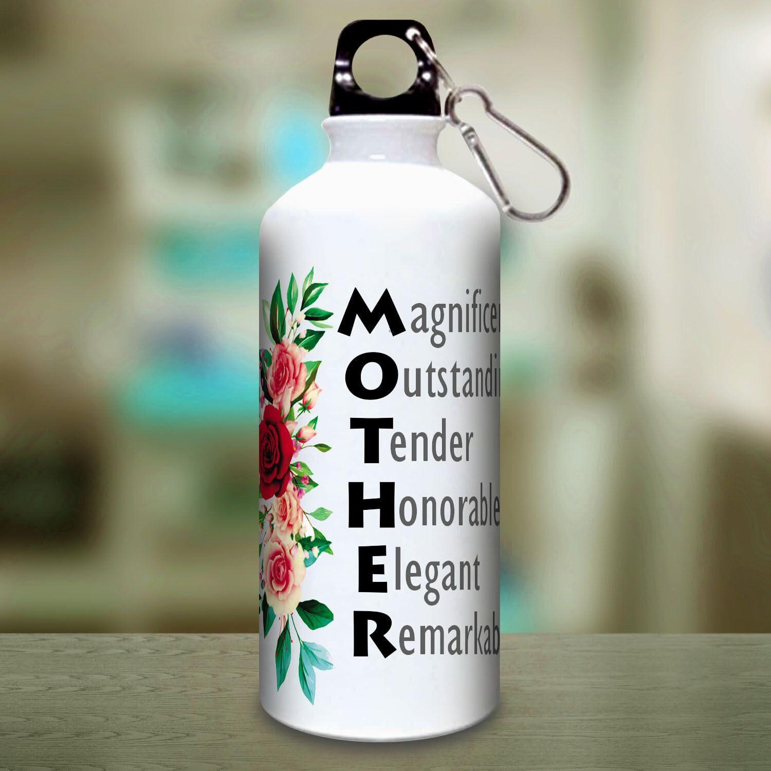 exciting Lives - Mother Sipper Water Bottle - Gifts for Mothers Day, Birthday, Anniversary Gift for Diwali, Festival - 600 ml (Metal)