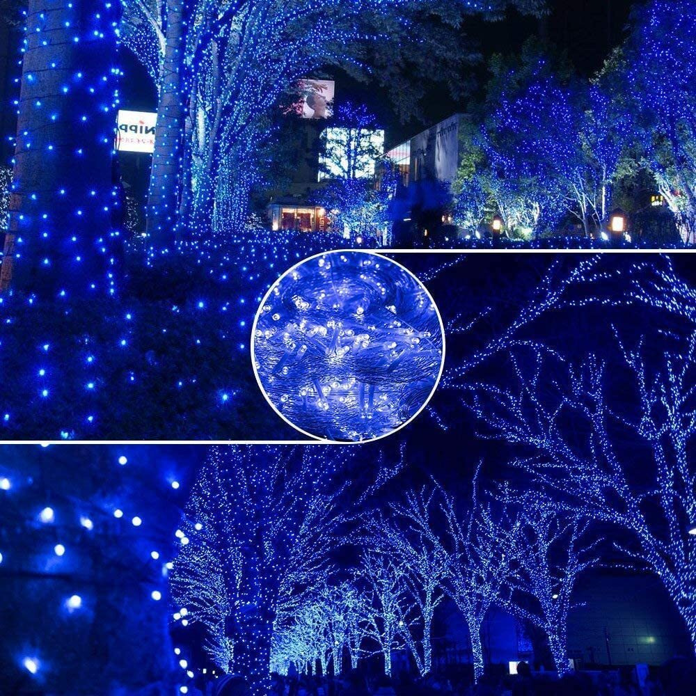 Gesto Blue Led Serial lights for decoration - String lights for home decoration,Fairy Lights | Christmas, Diwali Decoration Lights for balcony | Copper Wire Pixel Light (20 meter | Pack of 5)