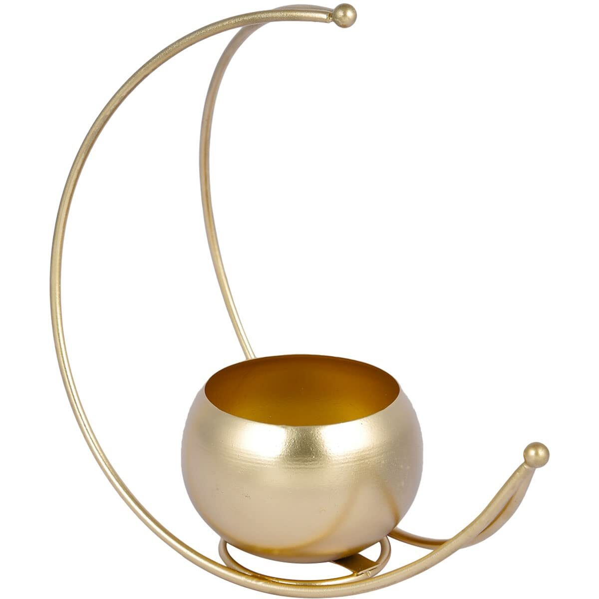 CraftVatika Geometric Metal Flower Vase Diwali Gift Items for Home Decoration Tabletop, Side Table, Living Room, Home Office Decoration, Home Decorative Items, Golden 9 Inches Height