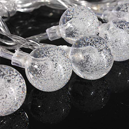 PESCA 15 Led Crystal Bubble Ball String Fairy Lights For Decortaion Diwali Christmas Xmas Light For Diwali Home Decorations Lighting (Warm White),3 meters