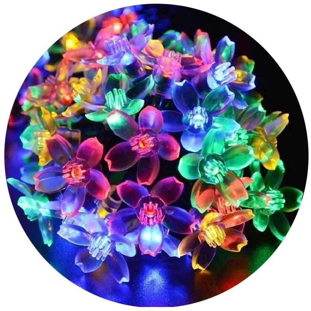 PESCA Flower Fairy String Lights, 3 Meter 20 LED Christmas Lights for Diwali Home Decoration (Multicolour)