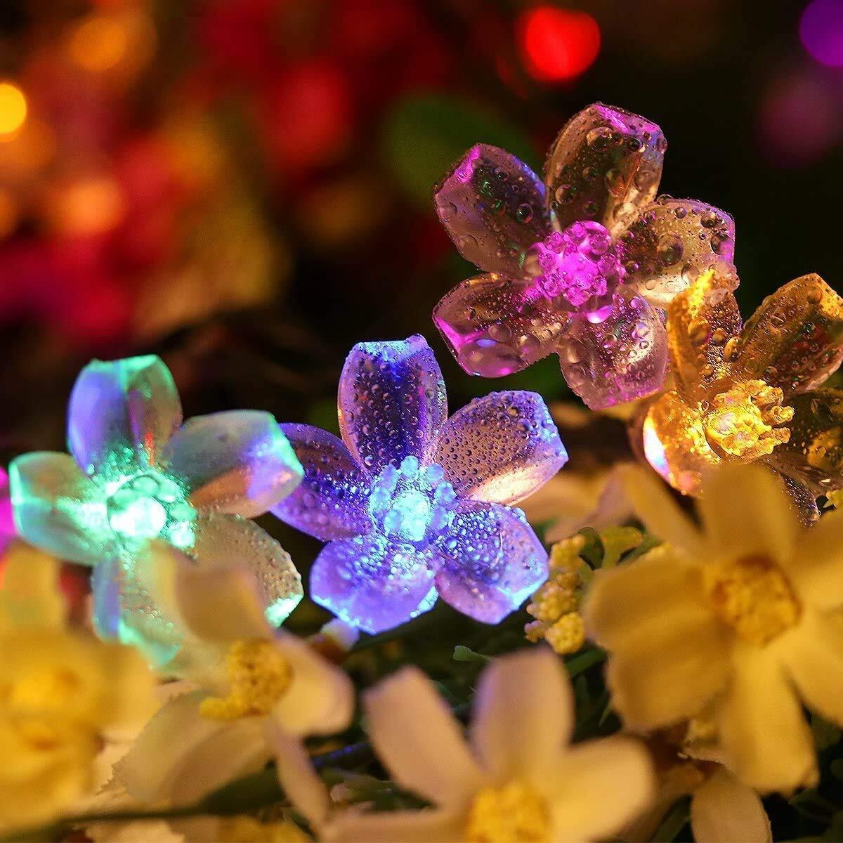 PESCA Flower Fairy String Lights, 3 Meter 20 LED Christmas Lights for Diwali Home Decoration (Multicolour)