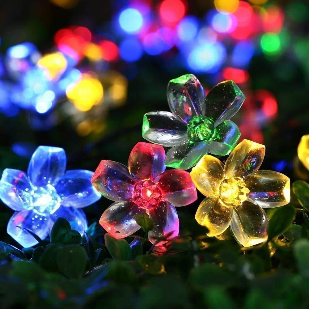 PESCA Flower Fairy String Lights, 3 Meter 20 LED Christmas Lights for Diwali Home Decoration (Multicolour)