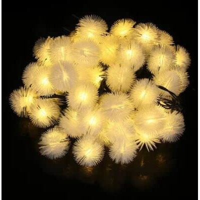 PESCA Firework Ball String Lights for Indoor Outdoor Decoration Diwali Light for Party Birthday Diwali Christmas Navratri Valentine Gift Home Decoration Light (3 Meter 15 LED, Warm White)