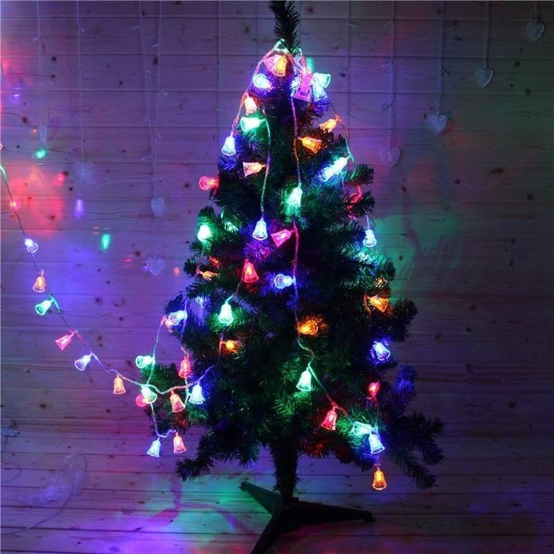 The Purple Tree Bell String Lights 16 Led Lights for Christmas, Diwali, Party, and Wedding Events (Muticolor)