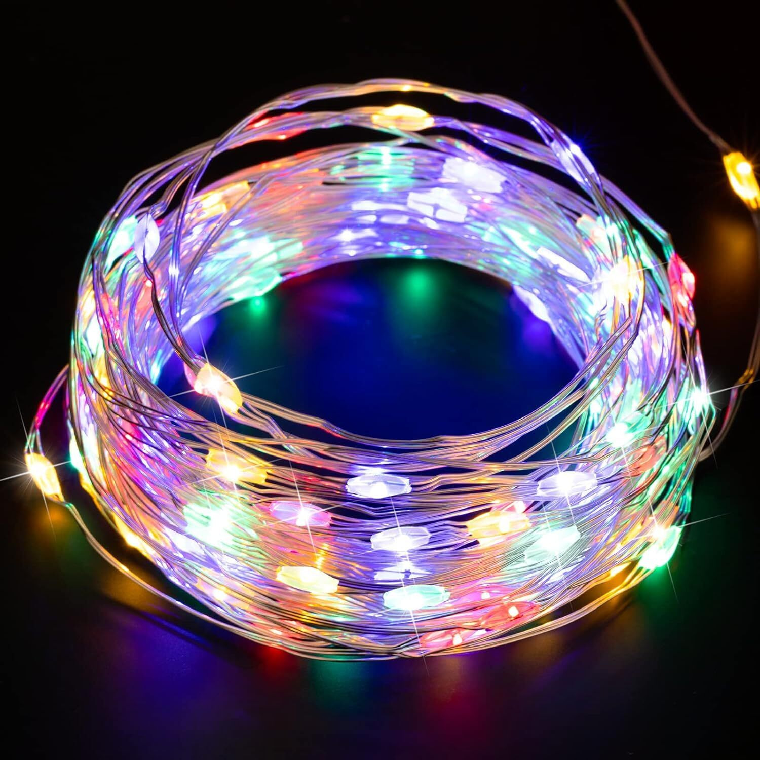 The Purple Tree 3 m Rice Light with 30 LED (Pack of 1, Multicolored), Copper Fairy String for Home Decoration, Christmas Decoration, Diwali Lights, Party, Waterproof Decorative String Light