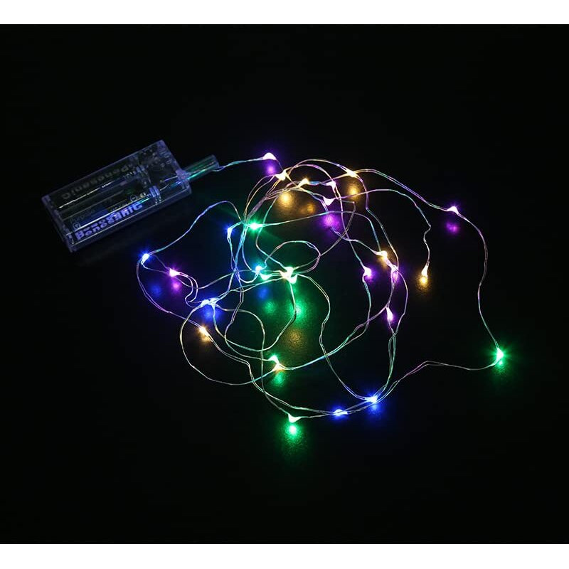 The Purple Tree 3 m Rice Light with 30 LED (Pack of 1, Multicolored), Copper Fairy String for Home Decoration, Christmas Decoration, Diwali Lights, Party, Waterproof Decorative String Light