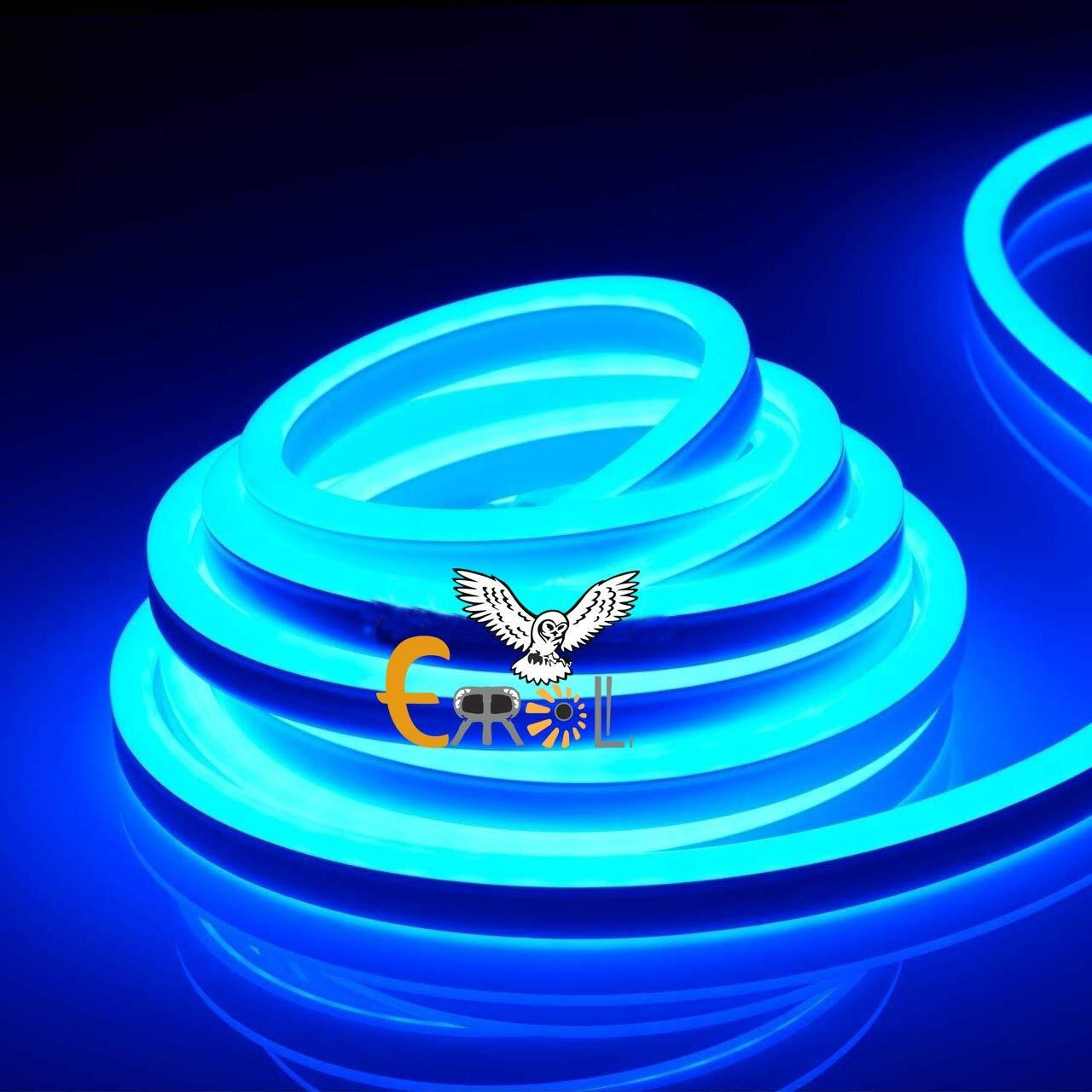 Errol LED Neon Strip Rope Light, Waterproof Outdoor Flexible Light with Connector,Silicone Light for Diwali, Christmas, Indoor and Outdoor Decoration. (10 Meter, Blue)