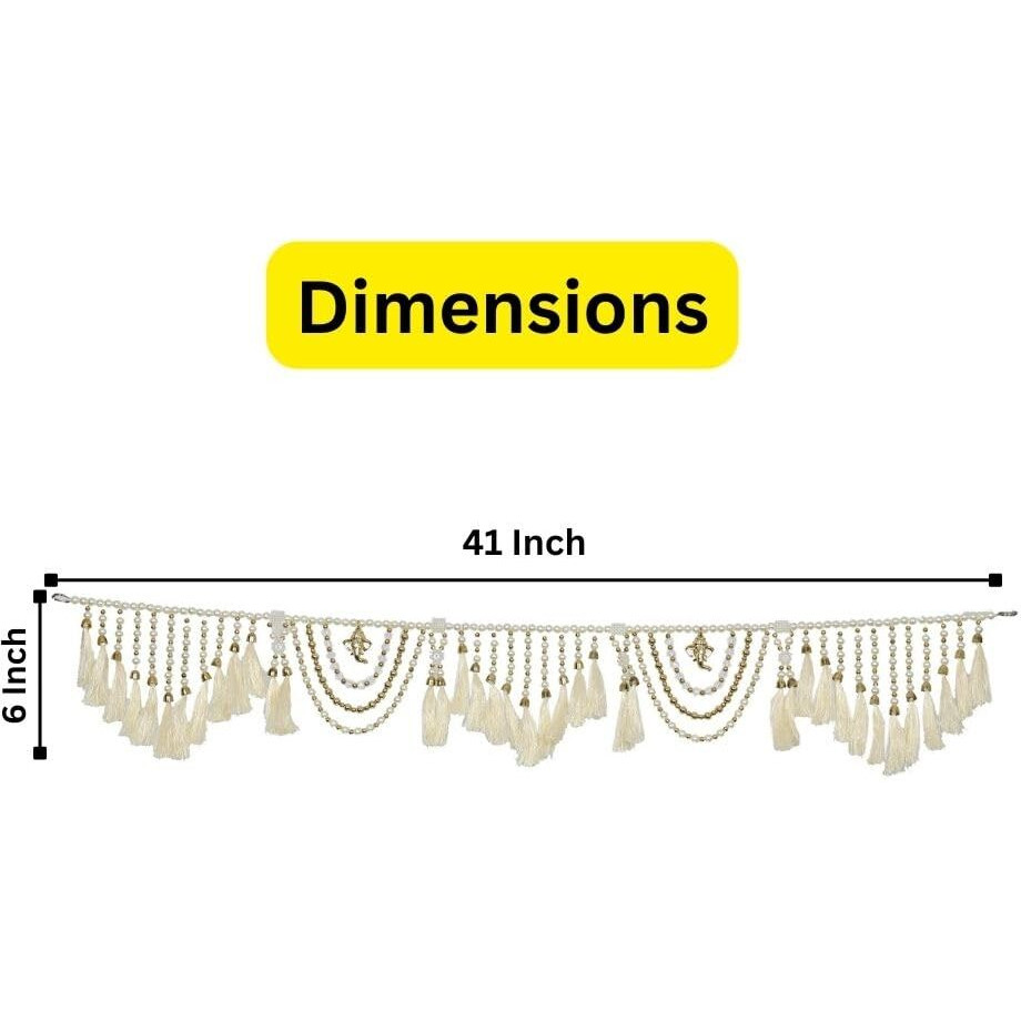 CraftVatika Toran for Door Entrance,Main Door, Mandir Bandhanwar for Home, Diwali Decoration Item Door Hanging Toranam for Pooja Room (Style2)